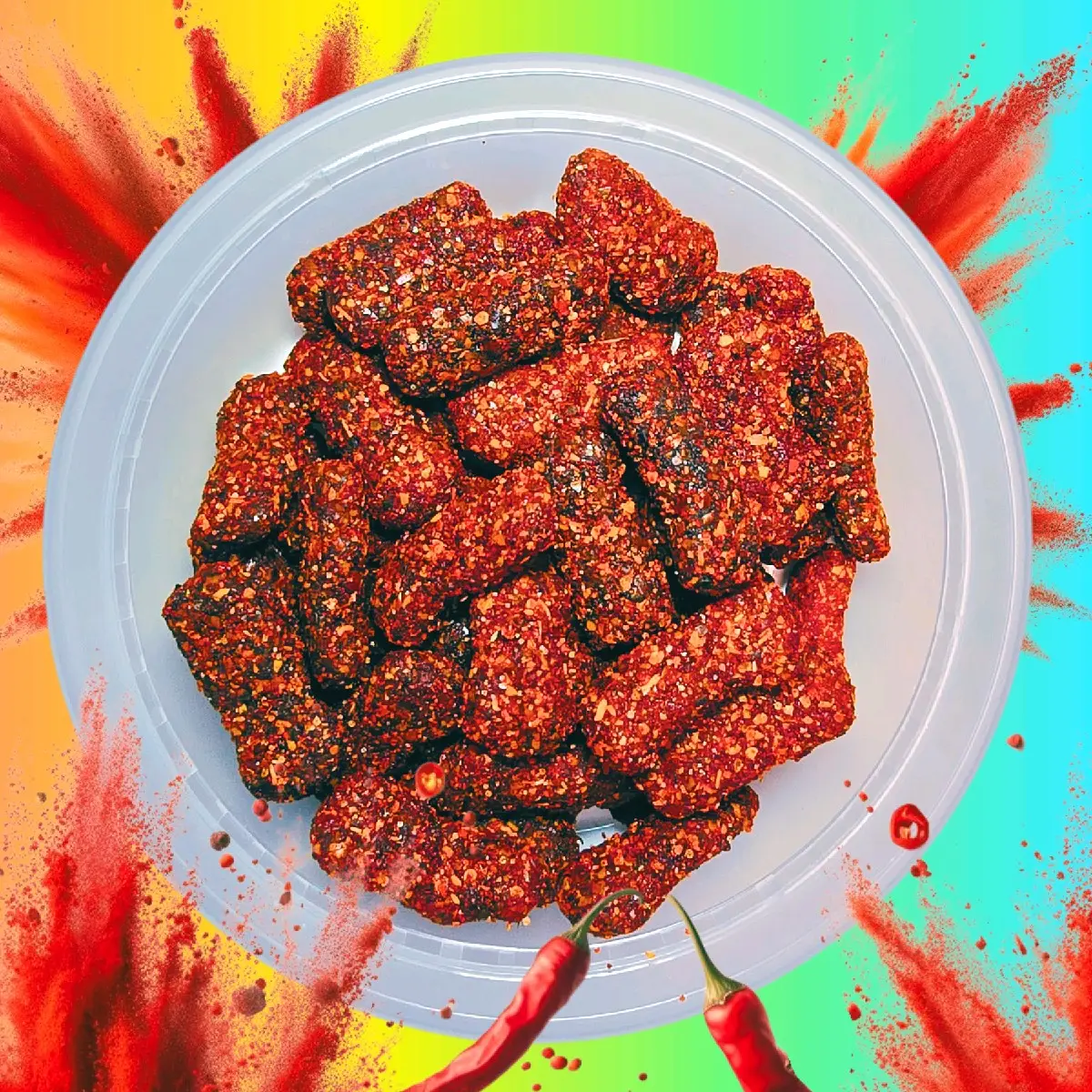 Sour Kidz Chamoy 5oz Jar Spicy Candy Snack mexican candy | Chamoy Calavera
