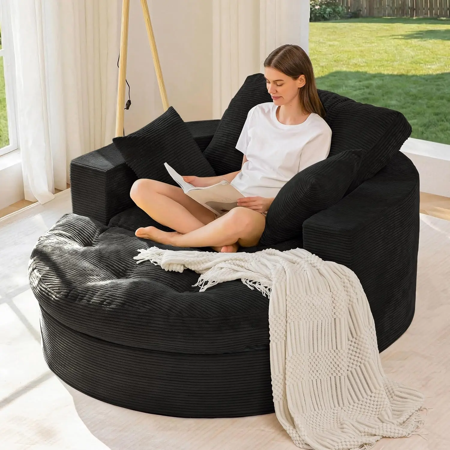 Black (Round Sofa)