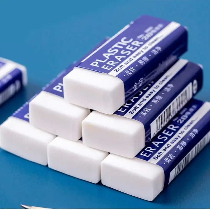 6/12pcs 2b Eraser for Sketching, No Trace, Eco-Friendly, Anti-Shred, Ideal for Drawing, Exams, Studying, Multi-Scene Use, Cleaning Tool