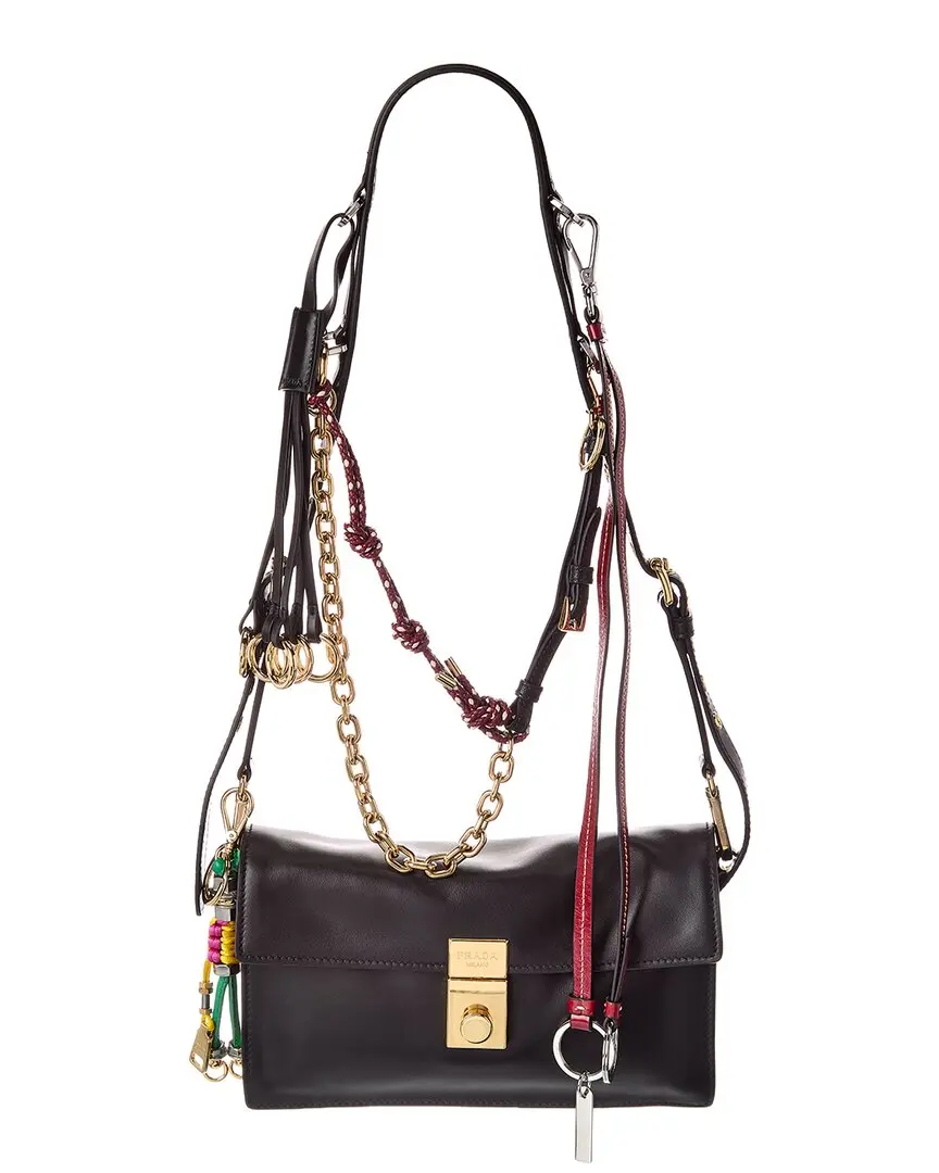 Prada Soft Sound Small Leather Shoulder Bag