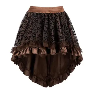 Steampunk Renaissance Skirt Women Victorian Pirate Skirt Halloween Costume Dress Halloween Gothic Party Outfit Skirt Womenswear Bottoms 7056-D1