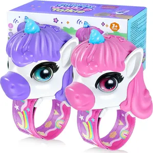 [Xmas Gift] 2 Pack Unicorn Walkie Talkies for Kids with Adjustable Wrist Strap, Magical Toys for Girls Age 3-10, Long Range 2-Way Radios for Camping, Outdoor Adventure, Christmas,New Year Birthday