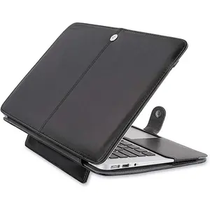 MOSISO PU Leather Case for MacBook Air 13 inch A1369 A1466 2010-2017 Shock-Absorbent Lightweight Protective Stand Cover with Secure Magnetic Closure