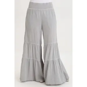 Lando Gauze Tiered-Bottom Pant
