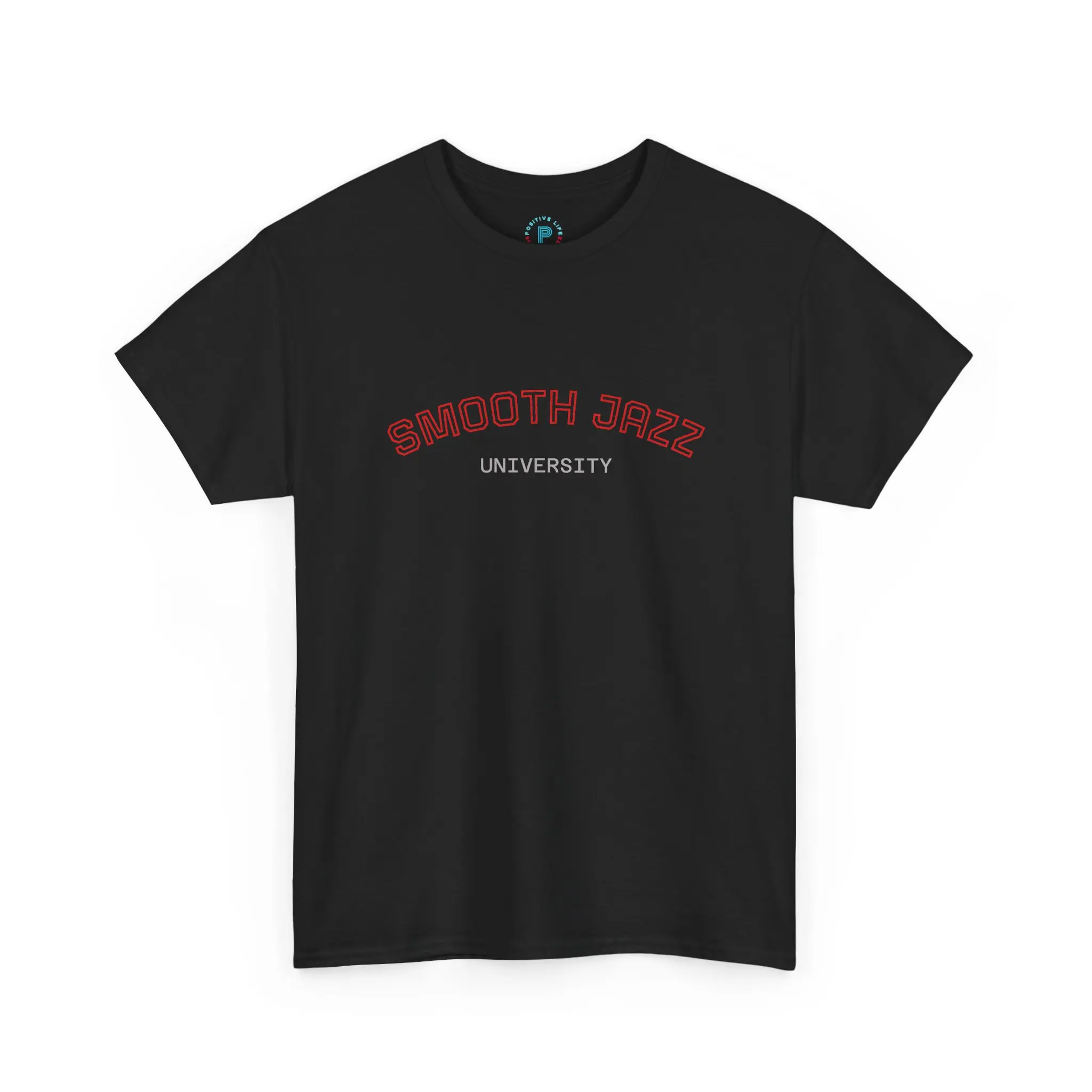 Men's Smooth Jazz University Cotton Short-Sleeve T-Shirt - Retro Campus Style, Streetwear, Everyday Fit, Drape Design