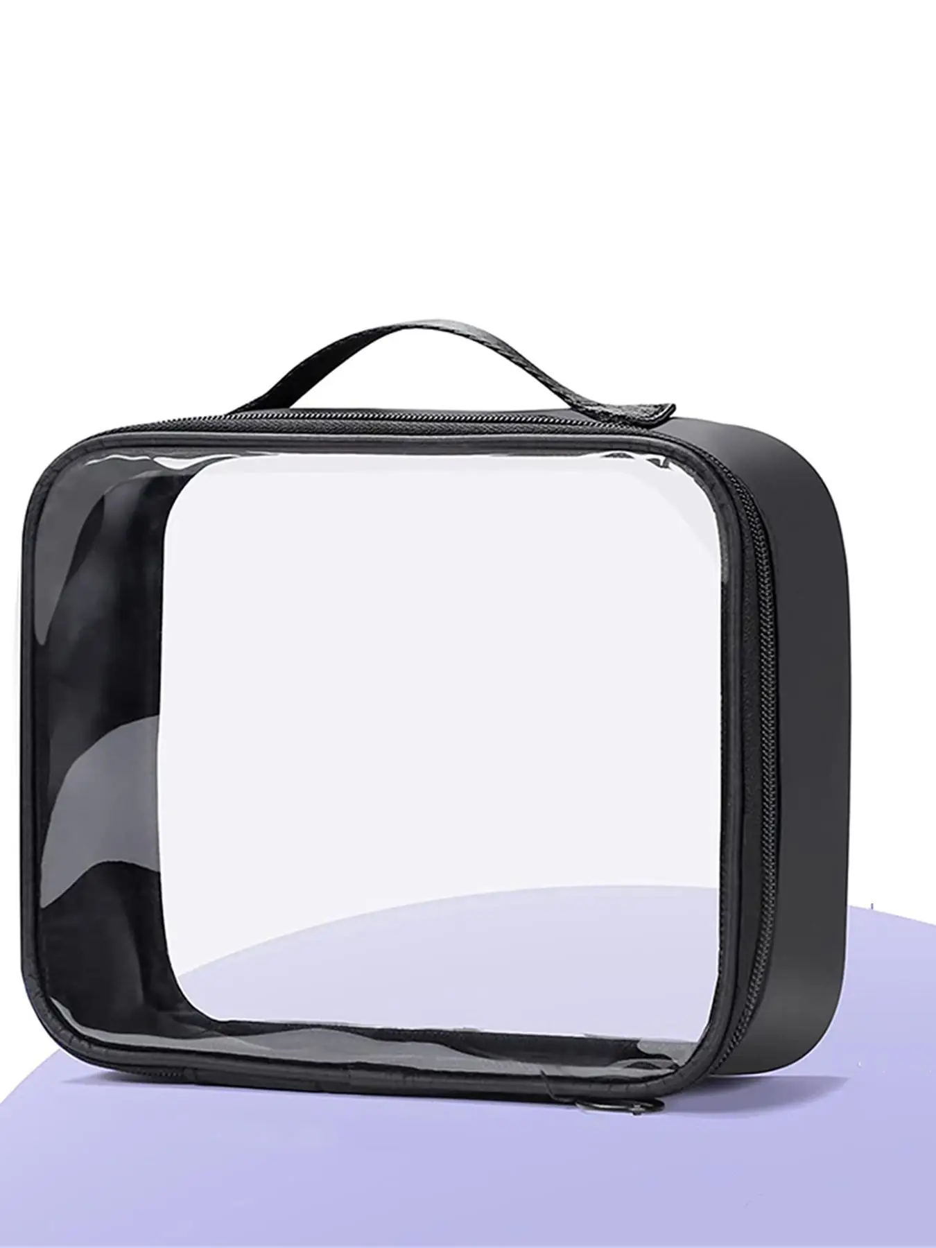 Simple Design Transparent Travel Toiletry Bag, Large Capacity Clear Cosmetic Bag, Portable Toiletry Bag for Daily Used & Travel, Pouch Organizer