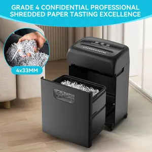Paper Shredder 18-Sheet High Security P-4 Heavy Duty Ultra-Quiet 5.28 Gallons Bin ETL Certified for Home Office