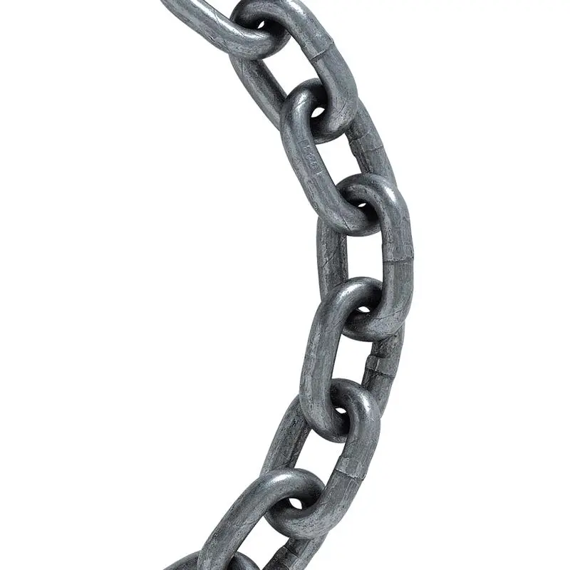 Koch Industries 5058080 Welded Steel Chain - 0.37 in. (3/8 inches) 43 High Grade, Gray, 4500 lbs Weight Capacity, 63 ft, Welded Chain Links - for Home, Recreational & Farm Use
