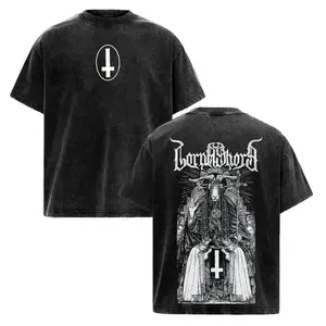 Baphomet Vintage Washed Oversized T-Shirt,fathersdaygift
