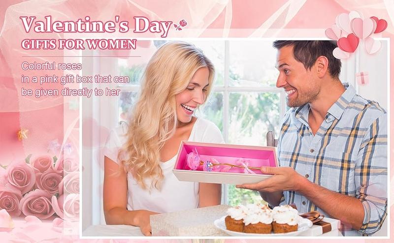 Valentines Day Gifts for Her - Galaxy Rose Preserved Forever Roses with Eternal Quality for Women, Mom, Sister, Friend, and Grandma