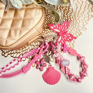 HANDMADE BAG CHARMS ~ SHELL/BUTTERFLY