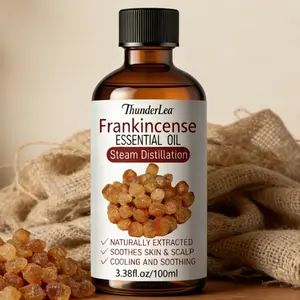 Frankincense Essential Oil, Natural Plant-Based Oil, Moisturizer, Hydrating, Moisturizing | For Skincare, Body Care, Massage, Aromatherapy & Diffuser | Moisturizes and Hydrates the Skin | 3.38 fl.oz