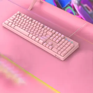 Wired Gaming Keyboard With LED Backlight, 104 Keys Gaming Keyboard with LED Backlight, Ergonomic Design Keyboard without Mouse, Best Gifts for Gamers