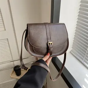 Today's Popular Bags, Simple Crossbody Bag, Casual Shoulder Underarm Saddle Bag