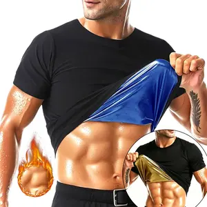 Men Waist Trainer Thermal Compression Vest Shirt Sweat Suit for Gym Exercise Compression Shirt Workout Shapewear