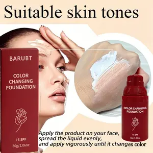 Color-Changing Foundation Liquid, Moisturizing Concealer, Long-Lasting Makeup, Perfect Gift, Suitable for All Skin Types