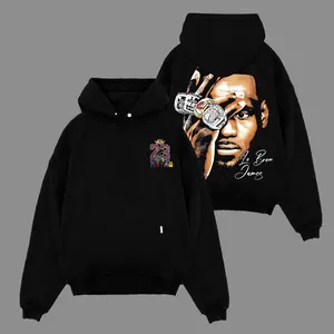 King James LeBron Inspired Vintage Basketball Hoodie, Retro Hoops Legend Pullover, Oversized Streetwear Sweatshirt, Y2K Basketball Graphic Hoodie, Heavy Blend Sports Fan Hoodie Gift for Men Women