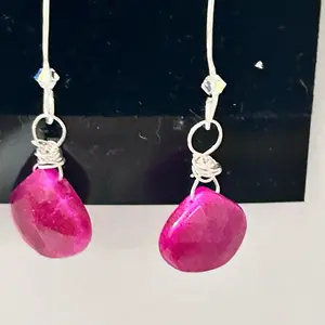 Sterling Silver Chalcedony Earrings