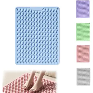 Silicone Cushion Portable Foot Reflexology Pad Foldable Foot Massage Mat Pressure Point Massage Mat AntiFatigue Standing Desk Standing Pad Relieves Foot Pain