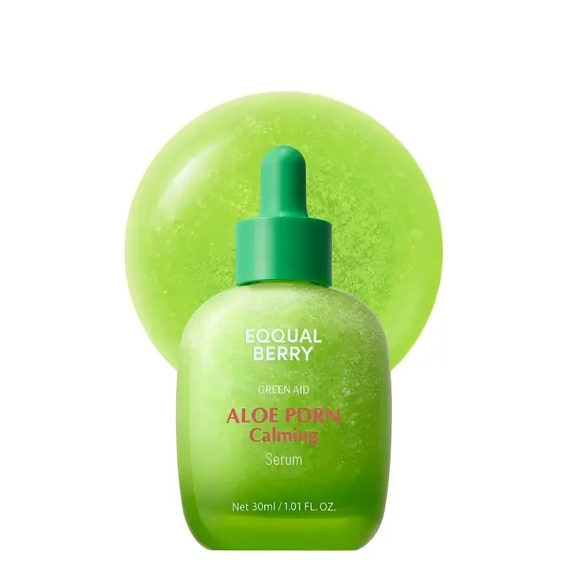 NEW EQQUALBERRY ALOE PDRN Calming Serum – Soothing Korean Skin Care for Sensitive & Acne-Prone Skin | 5-CICA + Ceramide Barrier Repair | Redness Relief & Hydrating Glass Skin Glow, 1.01oz / 30ml