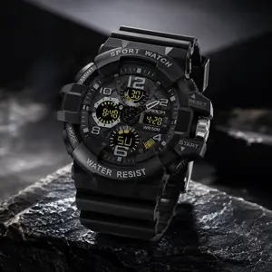Trendy Luminous Digital Sports Watch with Stopwatch & Alarm | Stylish Electronic Wristwatch for Men, Women & Teens | Glow in The Dark Display for Outdoor Running, Sports & Gym Workouts | Aesthetic Fitness Accessory & Perfect Tech Gift