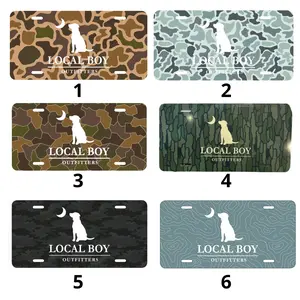 Local Boy License Plate Hunting Gifts Car/Truck Accessories booster license Plate Heavy Equipment