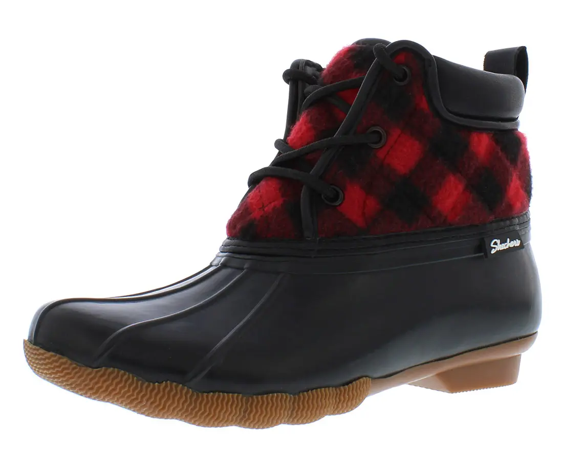 Skechers Pond - Good Plaid Boot Womens Shoes
