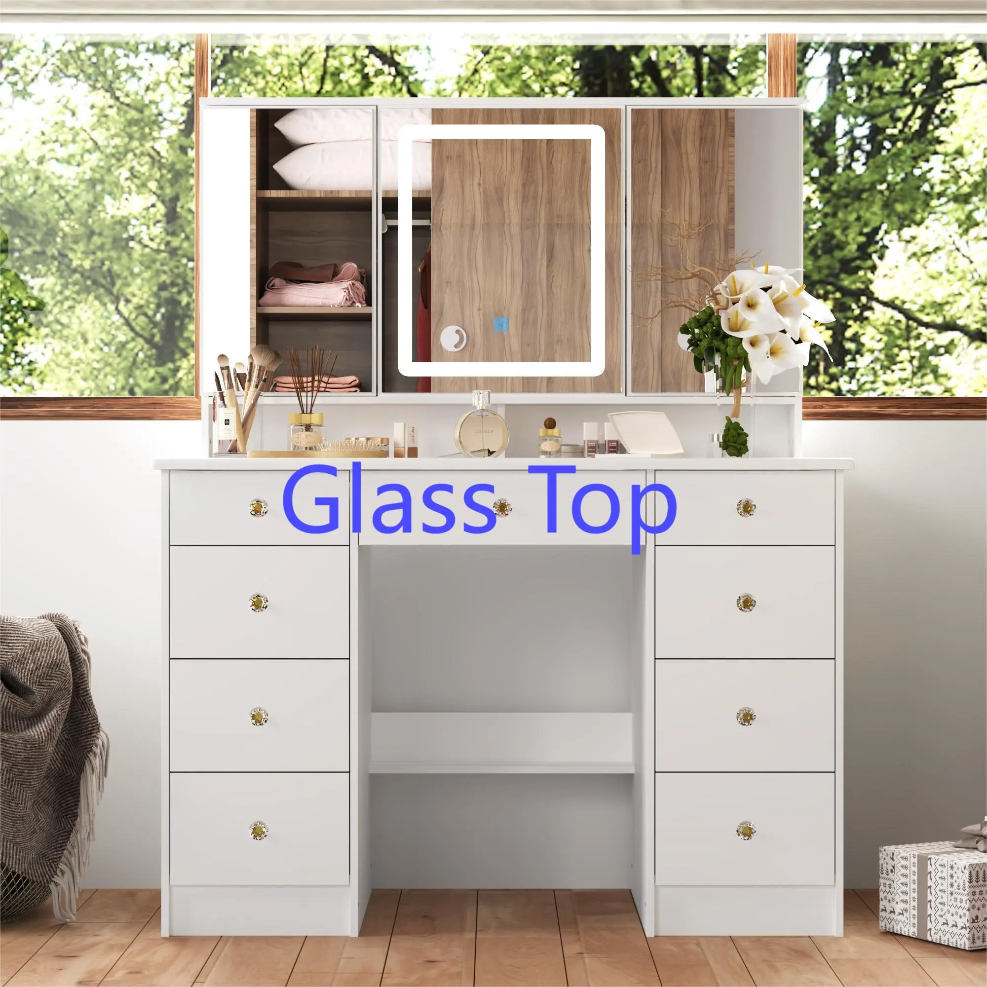 [2] Glass Desk-LED Light