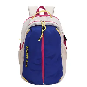 2026 New Large-Capacity Dopamine Color-Block Outdoor Travel Adventure Hiking Backpack Unisex School Backpack