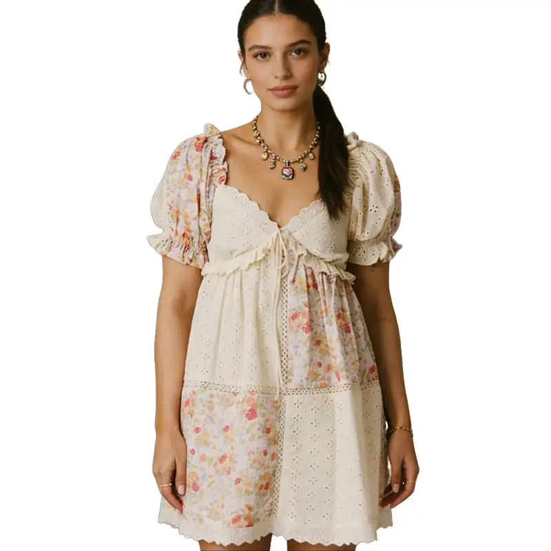 sachin and babi light blue dress Feels Just Right Black Puff Sleeve Embroidered Eyelet Mini Dress