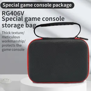 RG40xxv 406v 405v EVA  Handheld Game Console Storage Bag with Mesh Pocket for Accessories and Charging Cable