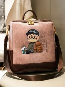 Fashion College Style Large Capacity Backpack, Versatile Cute Casual Travel Shoulder Bag, Unisex Bookbag for Daily Use