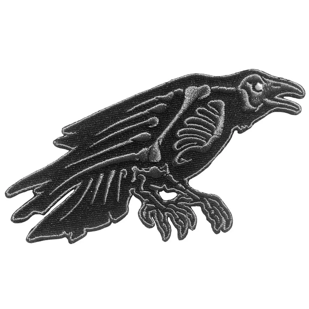 Skelli Bones Raven Patch Skelli Bones Raven Patch