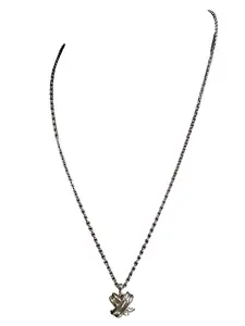 Pre-owned Tiffany and Co. Signature X shaped Silver Necklace 16"