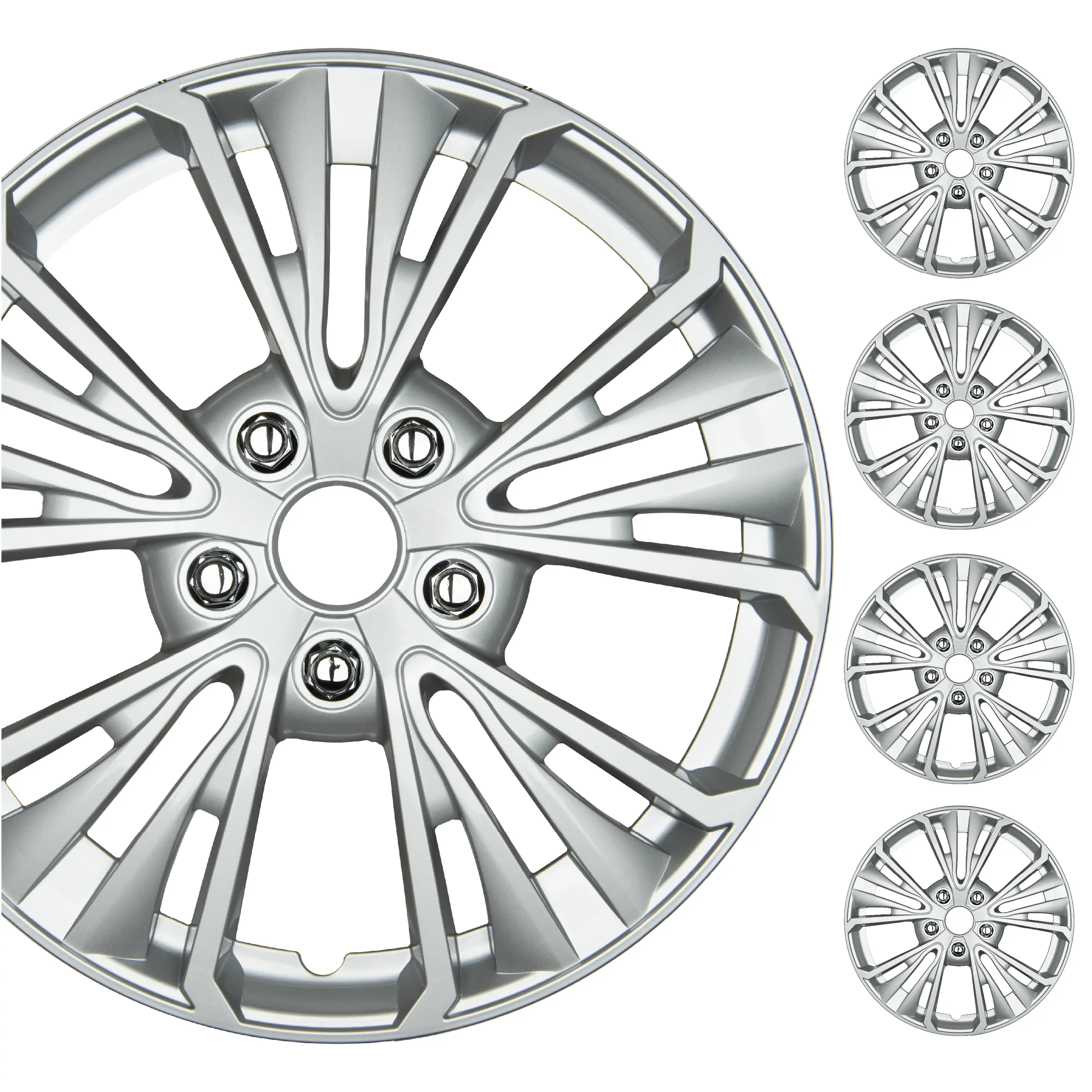 Chrome 3d Inset Spokes - 16 Inch
