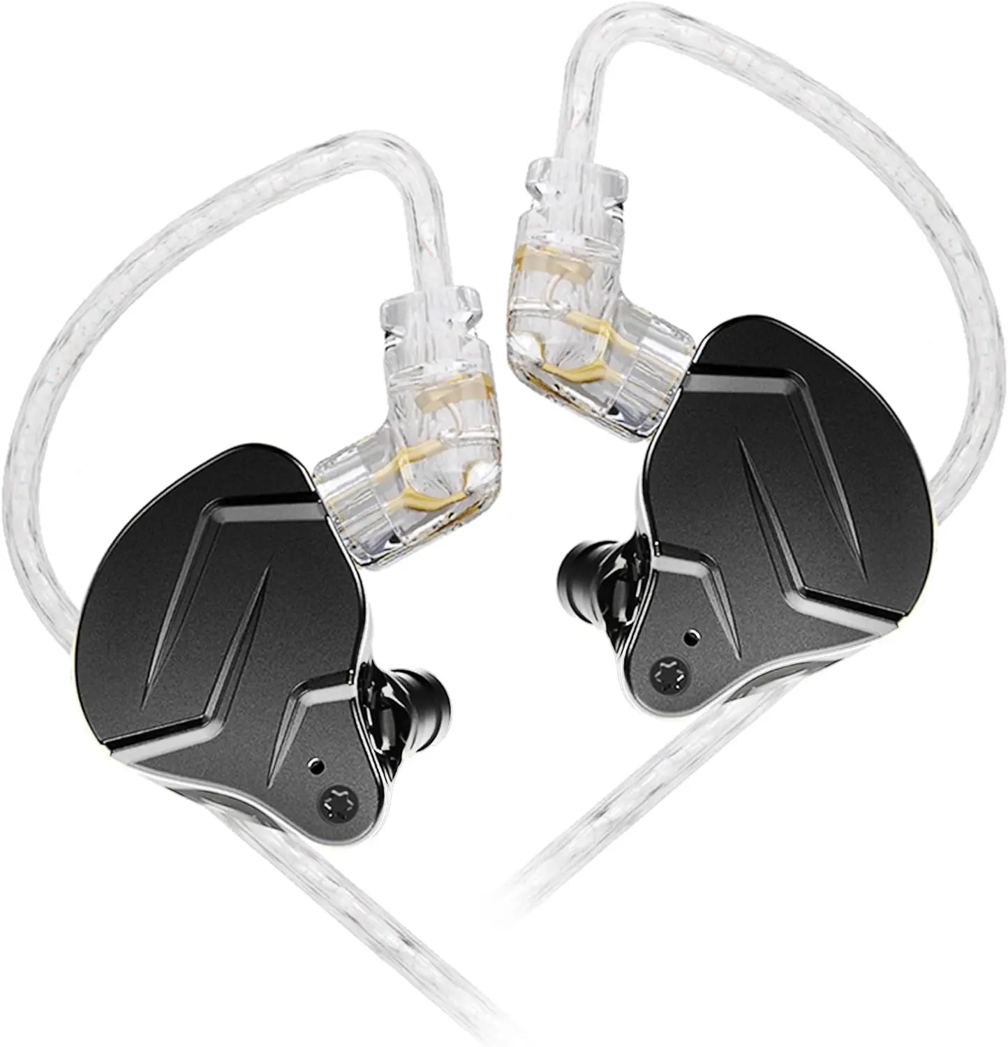 KZ ZSN Pro X Wired In-Ear Monitors (IEMs) - Audio Electronic Music Earbuds, 1BA-1DD Hybrid Dual Drivers, Ergonomic Noise Isolating Aluminum Alloy Headphones, 3.5 mm Jack, Detachable Tangle-Free Cable, Not Water Resistant