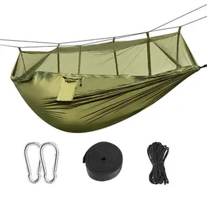 600lbs Load 2 Persons Hammock with Mosquito Net Outdoor Camping Portable Hanging Bed