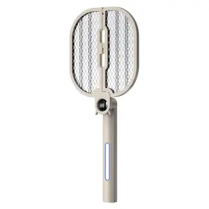 IMOLI 3000V Mosquito Trap & Zap, Foldable Electric Rechargeable Bug Zapper Racket, Dual Modes & Blue Light, Handheld/Standing mosquito swatter, for Indoor Home Office Backyard Patio Camping Fly Swatter with Dual Modes & Blue Light.
