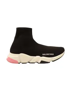 Pre-owned Balenciaga Balenciaga Speed Sneakers in Black Polyester by Rebag