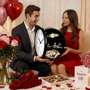 Wall clock transfer safe, multi-functional clock, perfect for gifting, secures money, and hides treasure.