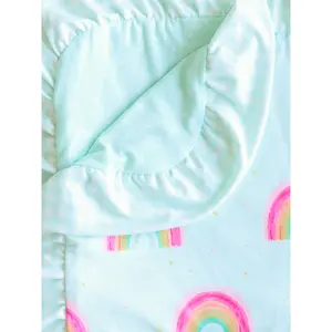 Dreamer Ruffled Blanket - Candy Rainbows