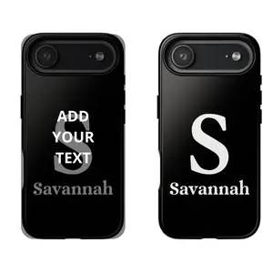 Personalized Custom Initials-Name Tough Phone Case - Protective Casing & Cover for Smartphones, Wireless Phone Accessories