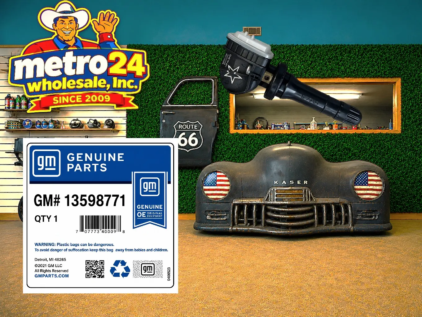 (1) Genuine ACDelco GM Tire Pressure Monitoring System (TPMS) Sensor 13598771 same as dealer