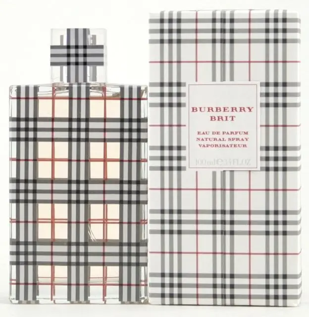 BURBERRY Brit Women's Eau de Parfum (EDP) Spray, 3.4oz, Amber Spray-Based Fragrance with Warm Vanilla & Almond Accents, Amber Women's Fragrance, Spray-Based Women's Fragrance