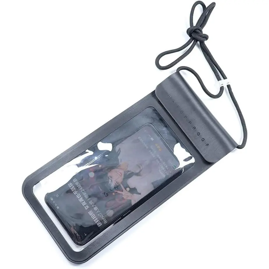 Phone Pouch,IPX8  Phone Case Bag Holder for  14 Pro Max/14 Plus/13/13 Pro Max/12/12 Pro Max/11/11 Pro Max/Xs Max/XR  up to 6.9" for Kayaking Swimming(Black)