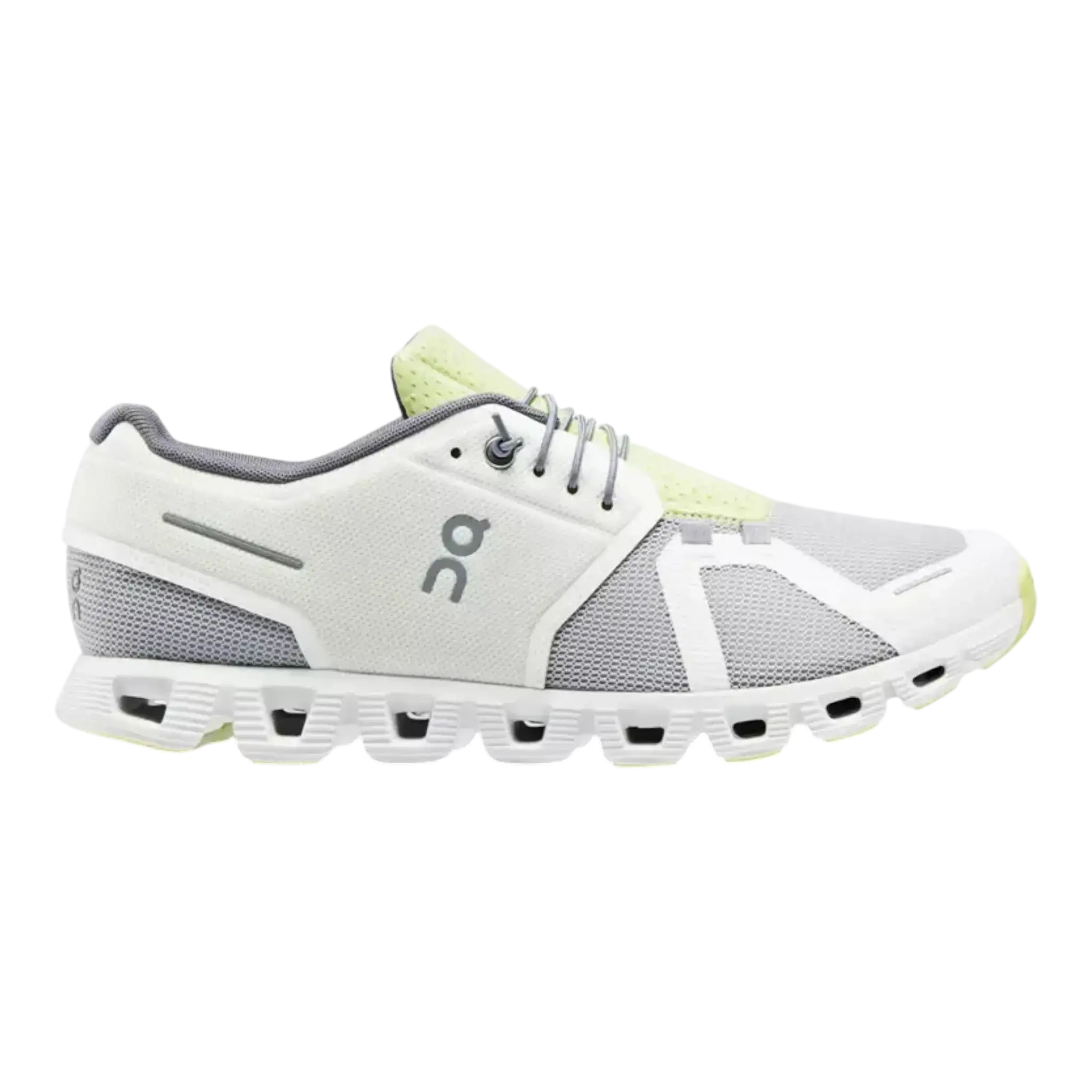 On Cloud 5 Push Running Shoe in Undyed White/Glacier Mesh | Men's