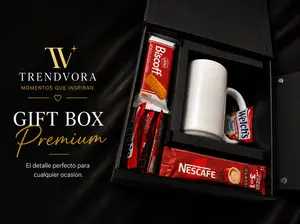 🎁 Coffee & Treats Gift Box – Taza Personalizada de 15 oz