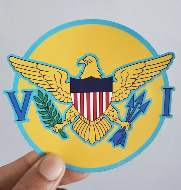 US Virgin Islands Weatherproof Glossy Decal
