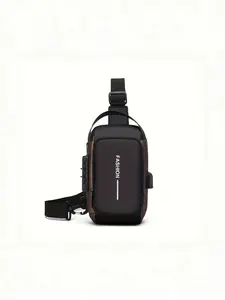 Men's Anti-Theft Motorcycle Backpack with Lock, Convertible Crossbody Bag, Adjustable Straps, Zip Closure, Large/small Size Options, Crossbody Bum Bag, Zipper Belt Bag