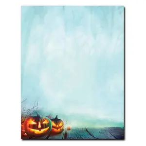 Spooky Pumpkins Halloween Letterhead - 8 1/2in. x 11in. - 25 Sheets (alh808) - Halloween Stationery